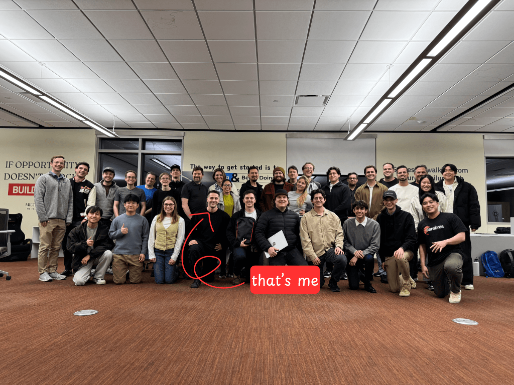 That's me at JustBuild community event